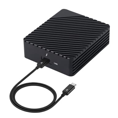ANQUORA Thunderbolt 10 GB Ethernet-Adapter, kompatibel mit Thunderbolt 3/4 oder USB4-Ports, High-Speed-RJ45-Port unterstützt 10 Gb/s, 5 Gb/s, 2,5 Gb/s, 1 Gb/s und 100 Mb/s Base-T (ANQ-E021)