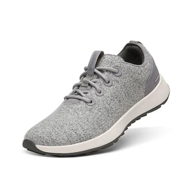 Allbirds Women's Wool Runner NZ Waterproof Comfortable Everyday Weatherproof Sneakers, Mittelgrau (natürliche weiße Sohle), 41 EU