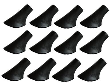 MIGHTY PEAKS 12 Stück / 6 Paar Nordic Walking Stöcke Gummipuffer X-4GT für alle gängigen Nordic Walking Wanderstöcke - für den Nordic Walking Stock mit einen Durchmesser von 10mm