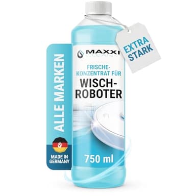 Maxxi Clean 1 x 750 ml Reinigungsmittel für Saugroboter mit Wischfunktion I Konzentrat mit Frische Duft I Universalreiniger für Fliesen, Laminat, Parkett I kompatibel mit gängigen Herstellern