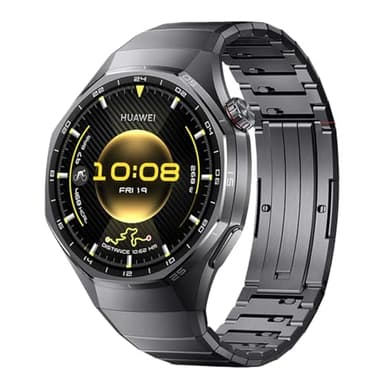 Titan Armband für Huawei Watch GT 6 Pro 46mm, DLC Titanium Grad 2 Ersatzarmbänder Titan Armband Damen Herren für Huawei Watch GT6 Pro 46mm