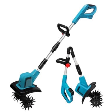 Akku-Bodenhacke für Makita 18 V Akku, Motorhacke mit bürstenlosem Motor, höhenverstellbar, Arbeitsbreite 20 cm, Arbeitstiefe 15 cm, für Garten und Hof (ohne Batterien)