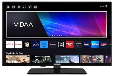 TELEFUNKEN Fernseher 32 Zoll Smart TV VIDAA XH32VP750M - HD-Ready Fernseher, HDR TV mit integriertem Triple-Tuner, LED TV schwarz