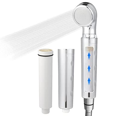 Legionellenfilter - Duschkopf mit Hochdruck - Wasserverweicher. Entfernt 99,99999% der schädlichen Stoffe ((886 Plus Chrom)