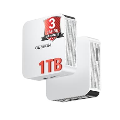 GEEKOM Mini PC A5 Pro 2026 Edition mit AMD Ryzen 5 7530U, 1TB SSD 16GB RAM(Deckt 95% der Nutzer ab) Mini Desktop PC, Windows 11 Pro Vorinstalliert, 2 x USB 4/8K Quad-Display/SD Card für Office/Home