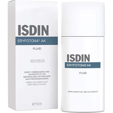 ISDIN Eryfotona AK Fluid - Prävention Aktinische Keratose & Heller Hautkrebs - Sehr hoher Sonnenschutz mit DNA Repairsomes - Repariert Sonnenschäden, 50ml