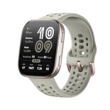 Amazfit Bip 6 Smart Watch 46mm, 14 Tage Akku, 1.97“ AMOLED, GPS & kostenloses Kartenmaterial, AI, Bluetooth Anruf Textfunktion, Gesundheits, Fitness Schlaf-Tracker, 140+ Trainingsmodi, 5 ATM, Stein