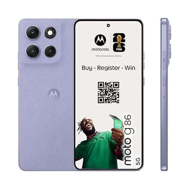 Motorola Moto g86 5G Smartphone (6,67“-Super-HD-Display, 50-MP-Kamera mit Moto-AI, 8/256 GB, 5100 mAh, Android 15) Pantone Cosmic Sky, inkl. Schutzcover