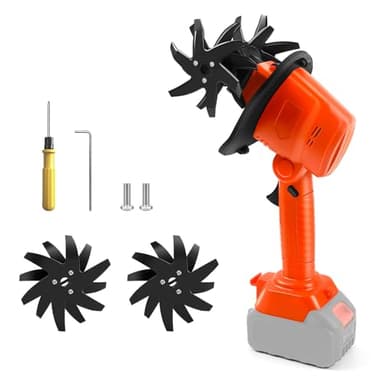 Kabelloser Hand Bodenhacke kompatibel mit Makita 18V Akku (ohne Batterie), 550W Gartenfräse mit 10cm Frästiefe und 10cm Fräsbreite, Ackerfräse (Nur Gerät)