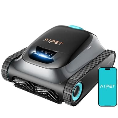 (2026 Upgrade) AIPER Scuba S1 Poolroboter Boden und Wand, Wasserlinienreinigung, Doppelfiltration, 240 Min Laufzeit, Intelligente Navigation, App-Steuerung & OTA-Updates für Einbau- und Aufstellpools