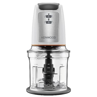 Kenwood Easy Chop CHP61.100WH Zerkleinerer, elektrischer Mini Universalzerkleinerer mit 2 Geschwindigkeitsstufen, 0,5 l Arbeitsbehälter, 500 Watt, Weiß