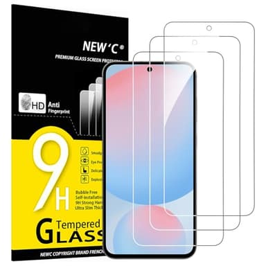 NEW'C 3 Stück für Samsung Galaxy S25 FE für Panzerglas, Frei von Kratzern, 9H Härte, HD Displayschutzfolie, 0.33mm Ultra-klar, Ultrabeständig