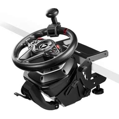 Thrustmaster T128 SimTask Pack – Komplett-Set für LKW- & Landwirtschafts-Simulatoren – T128 Force Feedback Lenkrad & Steering Kit für flache Montage – Offiziell für Xbox & PC