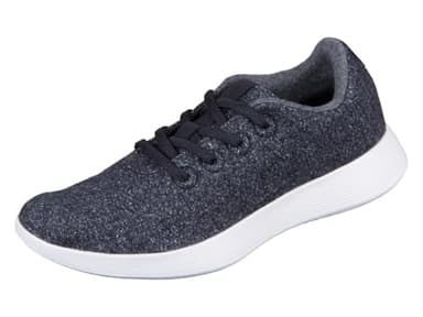 Allbirds Wool Runner NZ A12012 Merino Wool Recycled Nylon Blend Dunkelgrau Hellgrau, 40.5