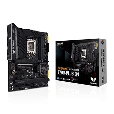 ASUS TUF Gaming Z790-Plus D4 Mainboard Sockel Intel LGA1700 (ATX, PCIe 5.0, DDR4 Speicher, 4X M.2, HDMI, DisplayPort, WiFi 6, Aura Sync)