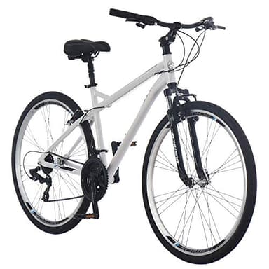 Schwinn Network 3.0 700C Men's Hybrid Bicycle, White/Blue, Model Number: S4026CAZ