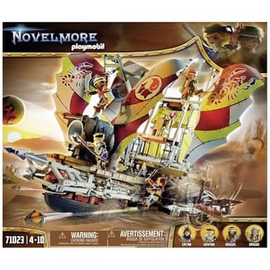 PLAYMOBIL Novelmore 71023 Sal'ahari Sands - Sandsturmbrecher, Fahrbares Schiff, Spielzeug für Kinder ab 5 Jahren