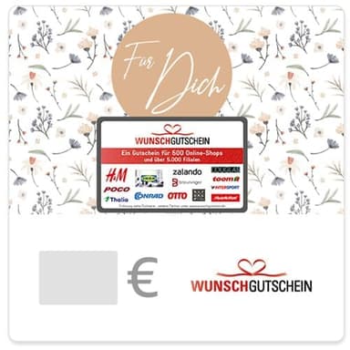 Wunschgutschein Gutschein - €20 - Blumen - per E-Mail