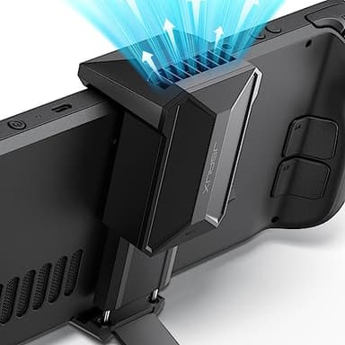 JSAUX Kühlventilator Kompatibel mit Steam Deck/Steam Deck OLED, Steam Deck Kühler mit Steam Deck Zubehör, innovativer Kühlventilator mit Ständer kompatibel für Steam Deck/Steam Deck OLED