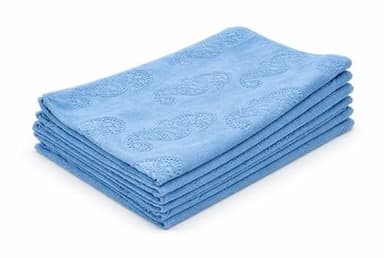 Aqua Clean Kristall Geschirrtücher mit Prägemotiv 6tlg. (Seepferdchen, Blau)