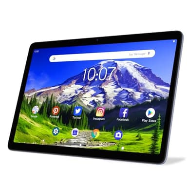 VASOUN Tablet 10 Zoll, Android Tablet mit 5G Wi-Fi & 4G LTE, 6GB+128GB Speicher, Octa-Core Prozessor, IPS 1920 x 1200 FHD Bildschirm, 5.0MP +13.0MP Kamera, Grau