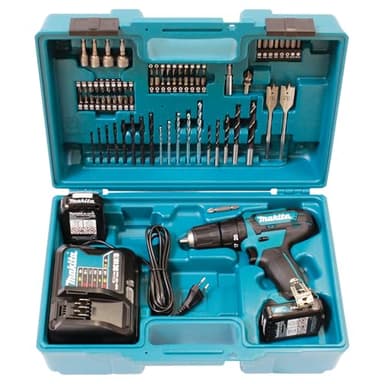 Makita HP333DSAX1 Akku-Schlagbohrschrauber 12V max. / 2,0 Ah, 2 Akkus + Ladegerät in Transportkoffer