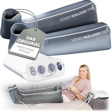 VENENWALKER® PRO2 Venen-Therapiegerät zur Lymphdrainage, zertifiziertes Medizinprodukt | Das Original mit professioneller Wechseldrucktechnik & innenliegenden Kammern | Lymphödem, Lipödem, Cellulite