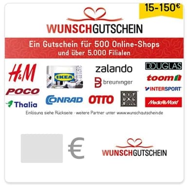 Wunschgutschein Gutschein - €20 - Wunschgutschein - per E-Mail