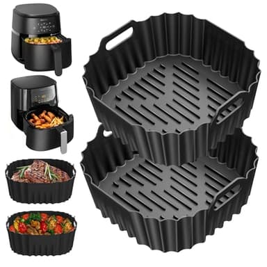 Heißluftfritteuse Silikonform für Philips 2000 Series 4,2L NA229/00, Airfryer Silikonform für Philips Airfryer XL 6,2l HD9270/90, Wiederverwendbar Air Fryer Silikon Einsätz