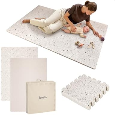 LIONELO YOKA Puzzle-Spielmatte 6-teilig für Babys & Kleinkinder, 173 × 116 x 1,5 cm, doppelseitig, ungiftig & geruchlos, rutschfest, leicht zu reinigen