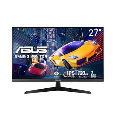 ASUS Eye Care VY279HGR - 27 Zoll Full HD Monitor - 120 Hz, 1ms MPRT, AdaptiveSync, GameFast Input - IPS Panel, Vesa 100x100, 16:9, 1920x1080, HDMI, D-Sub