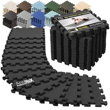 bemaxx Bodenschutzmatte Fitness - Sportmatte Fitnessmatte Gymnastikmatte Puzzlematte Yogamatte Turnmatte Trainingsmatte Spielmatte Fallschutzmatte Laufbandmatte - Gym Workout Pool Garage