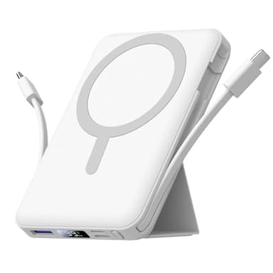 Azmuth Power Bank, für Magsafe Powerbank iPhone 10000mAh, Magnetische Power Bank Wireless Schnellladen mit LED Display Tragbares Ladegerät Akkuspack für iPhone 17/16/15/14/13/12/Pro/Pro Max