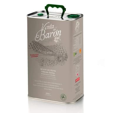 Venta del Barón - Preisgekröntes Premium Natives Extra Virgine Olivenöl - Kaltgepresst - Sehr hoher Polyphenolgehalt - 2,5 L Kanister