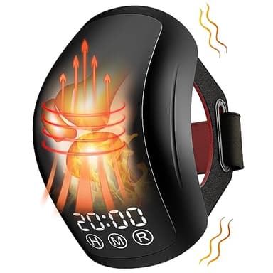 iKeener Knie Massagegerät Arthrose Elektrisch mit Wärme und Vibration, FDA Zugelassen 210pcs Kaltlaser Infrarot Massagegerät für Knie Schwellungen Steifheit Bänder Muskelverletzung Knieschmerzen