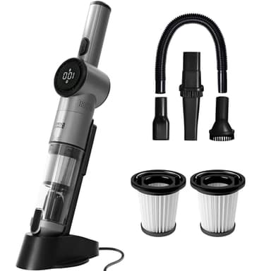 LEBENLANG Bundle Set Handstaubsauger Akku TESTSIEGER | 2X HEPA-Filter