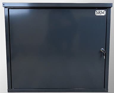 Srm-Design Gasflaschenschrank ohne Rückwand, ohne Boden für 2 x 11kg Gasflaschen Anthrazitgrau/für Camping,Betrieb, Werkstatt und Outdoor